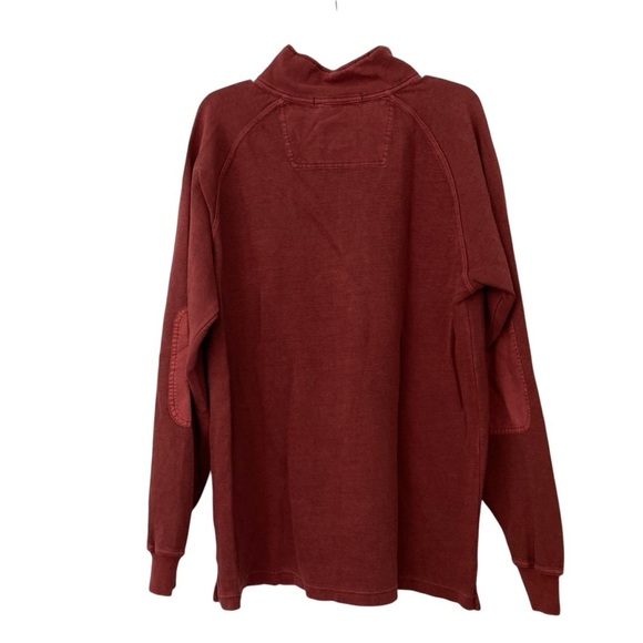 Cabela's Outdoor Gear 1/4 Zip Cotton Pullover Hunting Shirt Maroon (Size L) - Picture 3 of 10